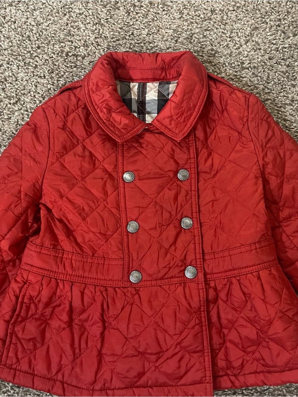 Burberry Quilted Double-Breasted Kids light Jacket size 2T